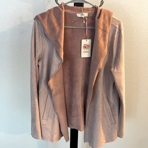 Brand new with tags pink open jacket